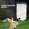 0.5/1L Automatic Rabbit Drinker Leak-proof Lid Design Fountain Splash Proof Water Dispenser Drinking Equipment