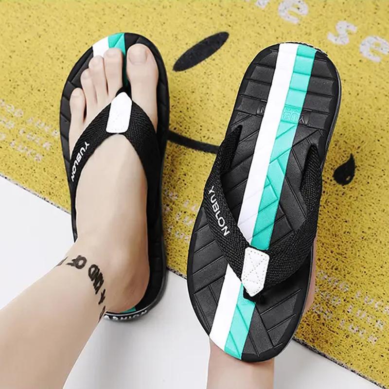 Fashion New Flip Flops for Men Summer Fashion Trend Casual Indoor and Outdoor Slippers Comfortable Lightweight Non-slip Male Footwear