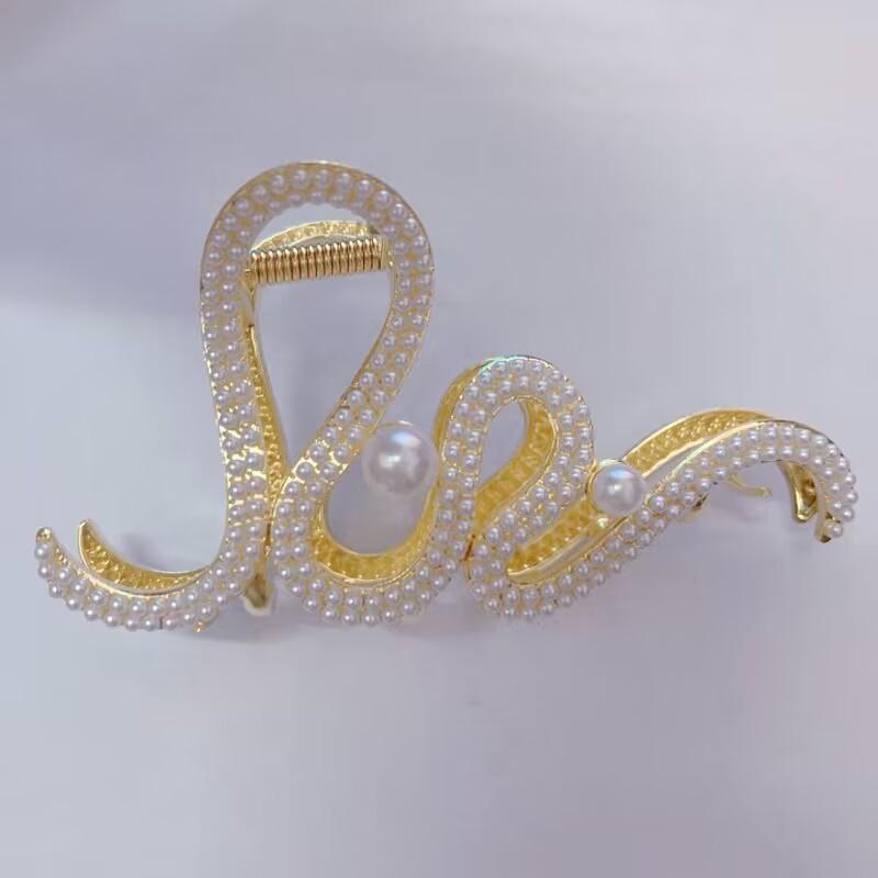 Alloy Womens Back-of-Head Grabber Large High-End Hair Claw Clip Summer 2026 Shark Clip Headpiece Japan and Korean Style