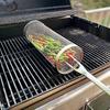 Comoda e Pratica Gabbia per Barbecue a Forma di Cilindro Perfetta per Attività all'Aperto