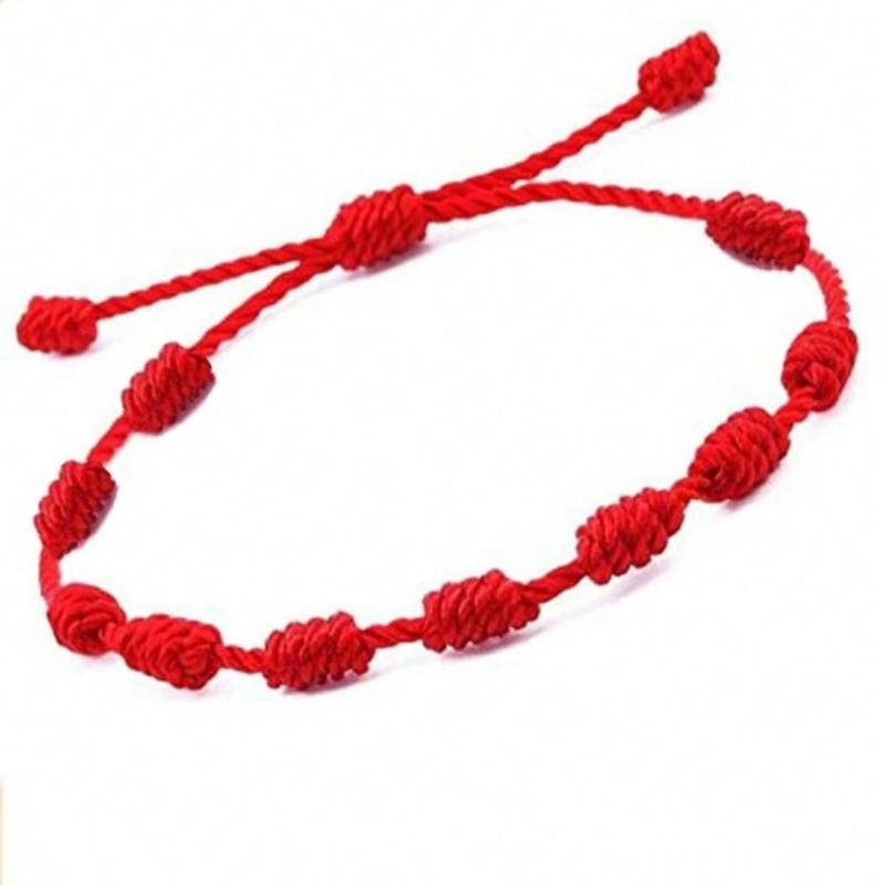 1pcs Chinese New Year Red Lucky Bracelet, Minimalist Handmade Braided Friendship Bracelets For Men And Women