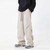 Men's Women's High Street Drawstring Casual Cargo Baggy Wide Leg Pants Trousers For Men Streetwear Sweatpants Jogging Track Pants