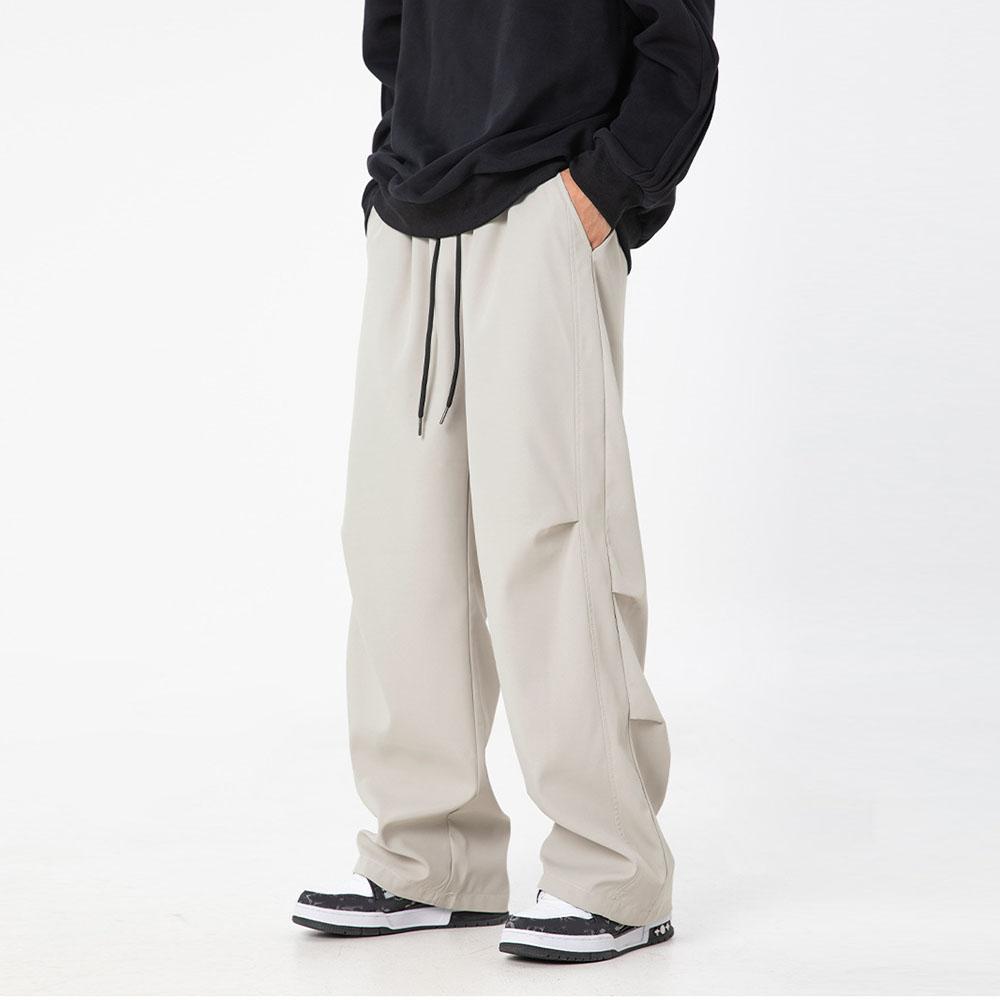 Men's Women's High Street Drawstring Casual Cargo Baggy Wide Leg Pants Trousers For Men Streetwear Sweatpants Jogging Track Pants