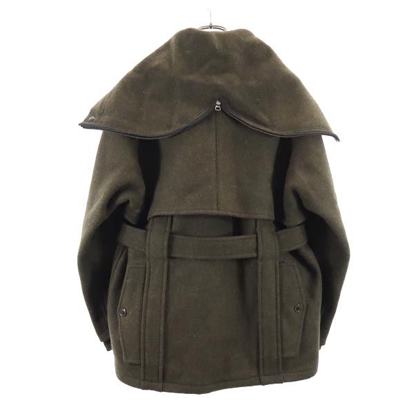 N.HOOLYWOOD fabriqué au Japon Veste en laine à manches longues 36 Kaki capuche Homme Occasion