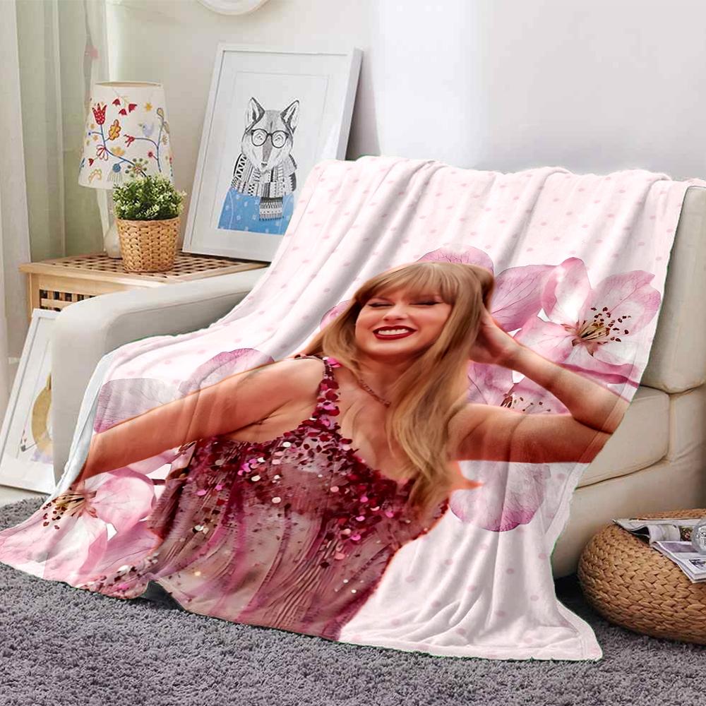 Floral Fantasy Fashion Blanket Soft Throw Blanket For Home Bedroom Bed Sofa Travel Office Solid Christmas Blanket