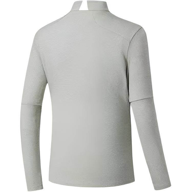 Anta Champion Outdoor Hiking Series Stand Collar Solid Color Comfortable Versatile Fleece Long Sleeve Knit Top Women tops 162540407-1