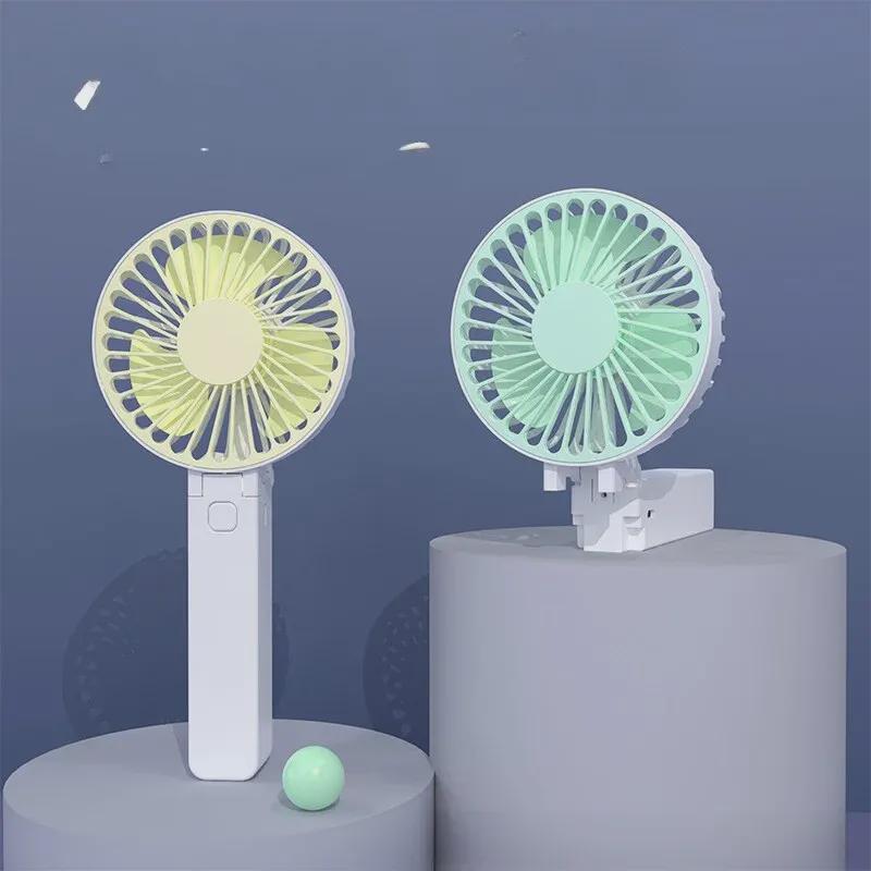 2024 Portable Mini USB Charging Handheld Folding Fan - Dormitory & Travel Gift