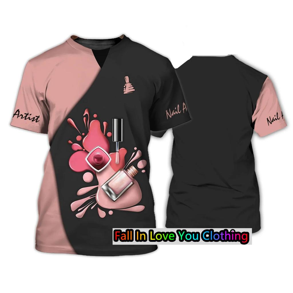 The Latest Summer Fashion Men Women's T-shirt Beautician Personalized Name 3d Printed T-shirt Neutral Casual TShirt Top Uniform