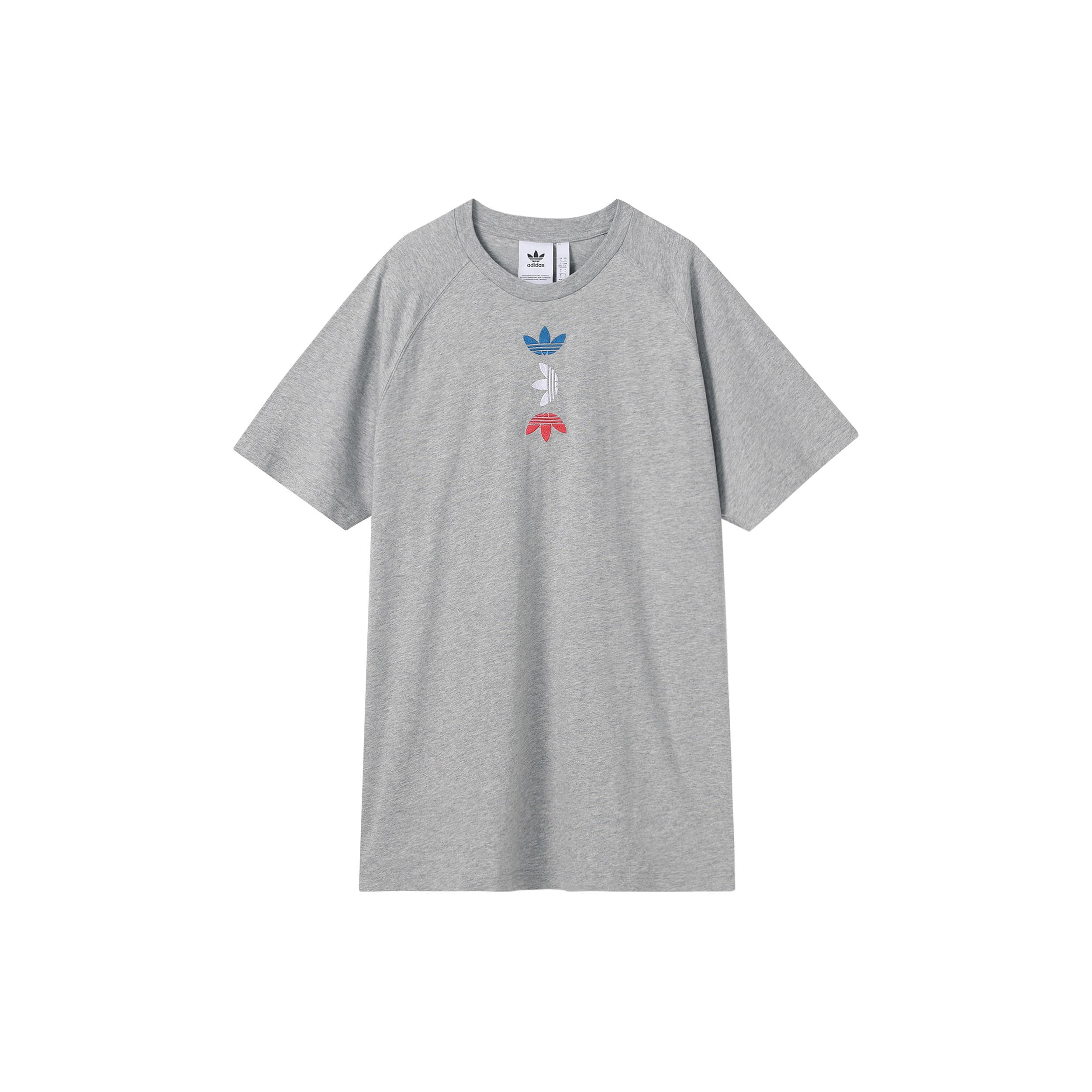adidas originals Trefoil Tee Ref/Met For Men Grey Men s FS7345 S