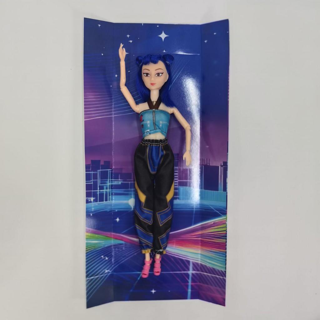 Demon Avcısı K-POP Kız Grubu Bebekleri: Müzikli Işıklı Peluş Figürler