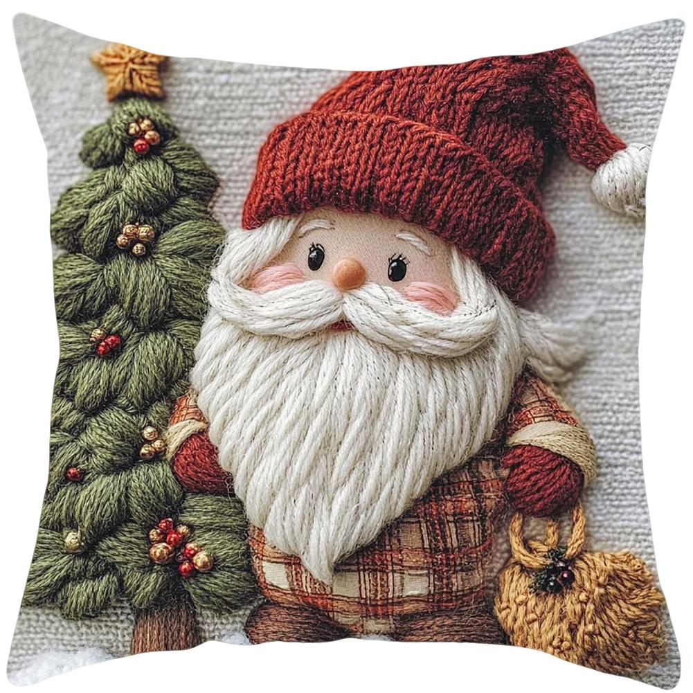 1/2/4/8PCS Festive Elk Rabbit Decorative Sofa Atmosphere Decorative Pillow 2025 NEW Christmas 2D Flat Print Pillow Cover