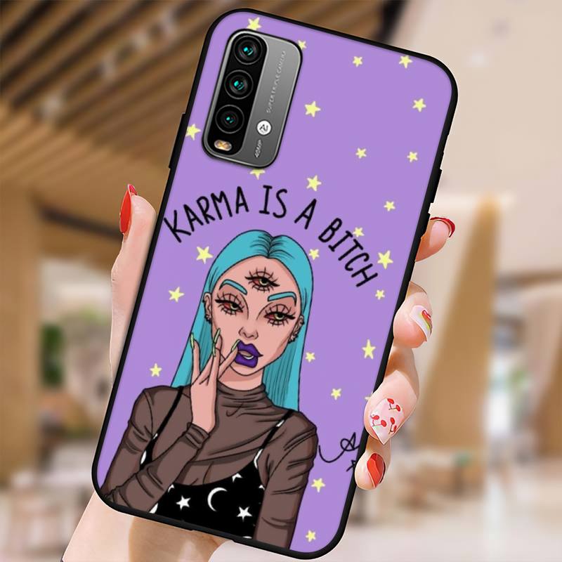 Aesthetic Devil Woman Bad Girl Phone Case For Xiaomi9 10 11PRO LITE Redmi NOTE7 8 9 10A PRO K40 Poco3 Shell