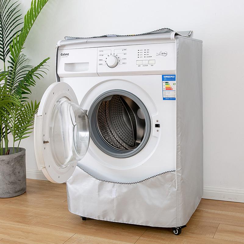 Universal Waterproof Dustproof Front-Load Washer Cover - Solid Color Sunshade Sleeve