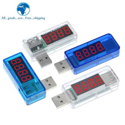 Digital USB Mobile Power Charging Current Voltage Tester Meter Mini USB Charger Doctor Voltmeter Ammeter Turn Transparent