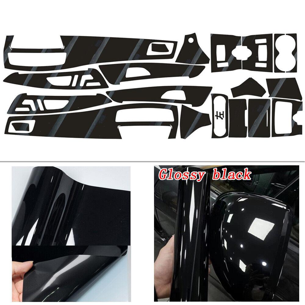 For Mercedes Benz CLS W218 2012-17 Glossy Black Pattern Interior DIY Trim Decals