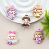 Dancing Girl Resin Accessories: Handmade Hair Clips, Phone Case Charms, Shoe Buckles, Fridge Magnets, Cup Stickers, Ornaments.