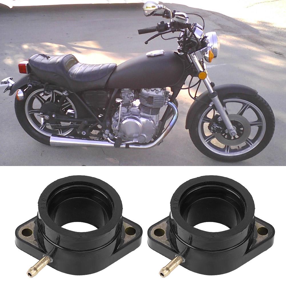 1 Pair Carb Holders Intake Manifold Boots Gaskets Standard Fit for Yamaha XS400 1977 1981