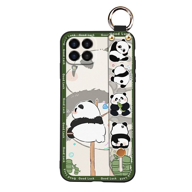 Soft case Silicone Phone Case For Samsung Galaxy M33 5G Global/SM-M336B/DS/Jump2 Cartoon Protective Lanyard Wristband