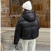 Winter Women's Thick Loose Hooded Short Cotton Jacket M-XXL