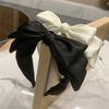 New Fashion Retro Women Headband Wide Side Big Bowknot Hairband Classic Casual Turban Girls Headwear Hair Accessories