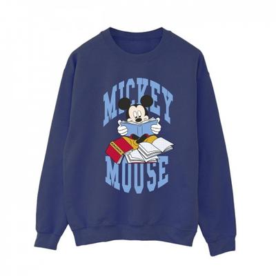 Womens/Ladies Mickey Mouse Reading Books Sweatshirt