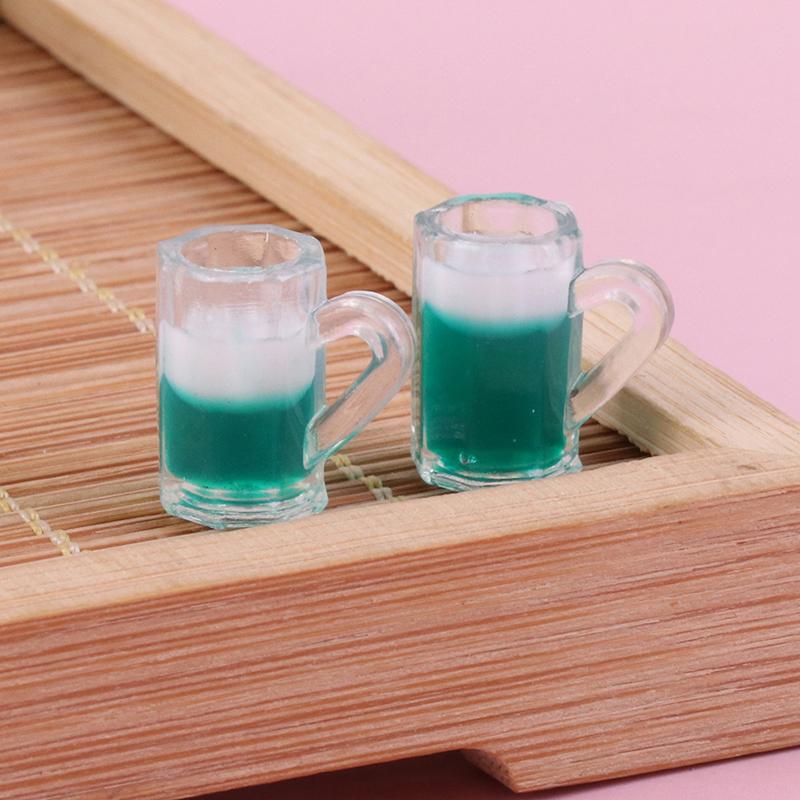 1/2/5pcs Doll House Home Furnishings Lovely Straw Drink Cup Model Mini Coffee Juice Milk Cups Miniature Dollhouse Mugs Drinks