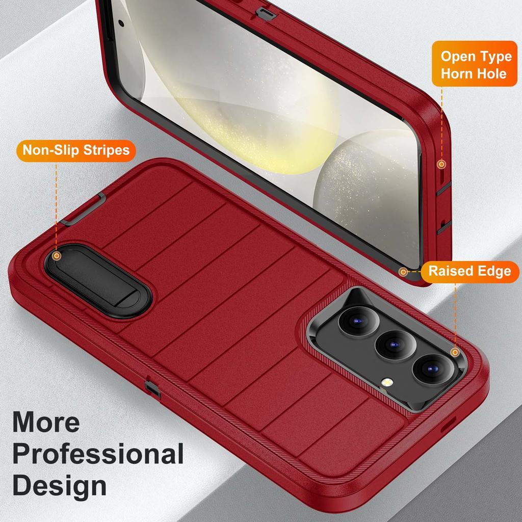 Three Proof Phone Case Source Flat Stripe Protective Case, Niche and High-end for Samsung Phone Case