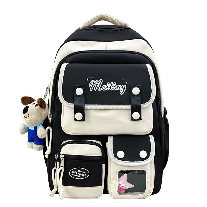 Schoolbag1011 New Japanese Light and Casual Simple Junior High School Student High School Student Backpack Fashionable Foreign Style Female Student 