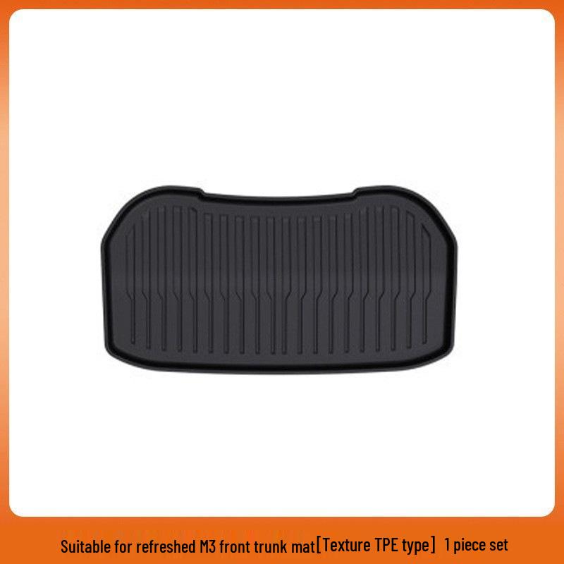 Tesla Model 3/Y Front & Rear Waterproof Trunk Mats - Original TPE Texture Accessories
