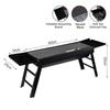 New Stainless Steel Barbecue Charcoal Grill Folding Portable BBQ Grill With 2 Side Tray Tabletop Grill Camping Hiking
