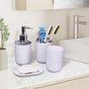 Nordic Style Bathroom Storage Set - 4-Piece Organizer Kit, Eco-Friendly Modern Toilet Supplies for Space-Saving Bathroom