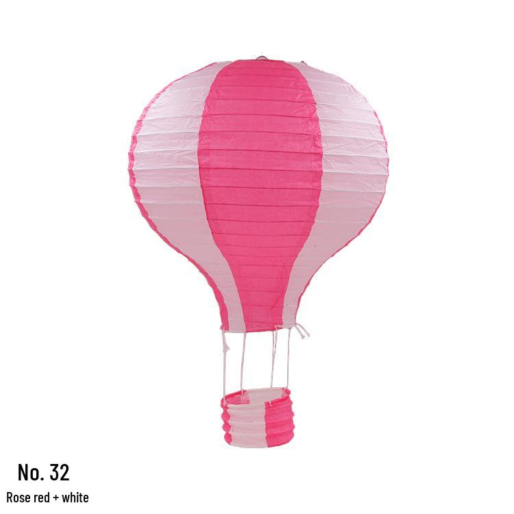 Hand-Folded Rainbow Hot Air Balloon Lantern - Christmas, Birthday, Party, Kindergarten Hanging Decoration