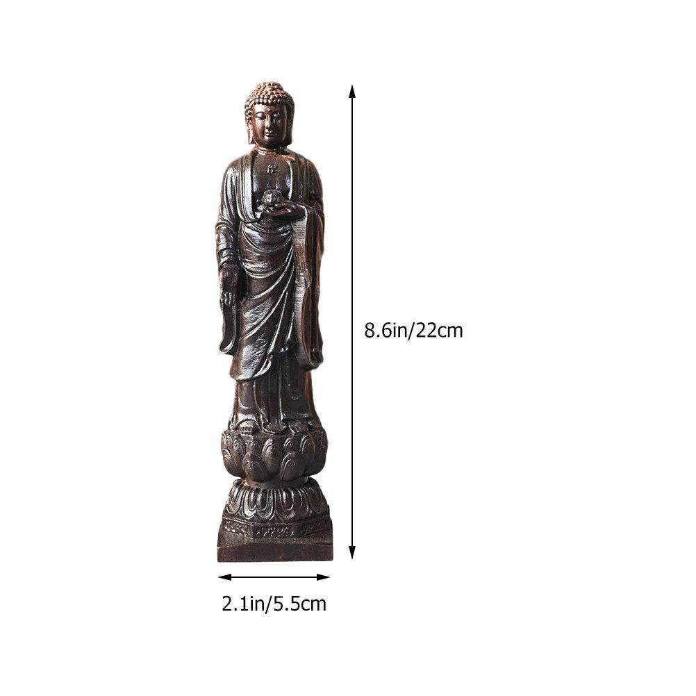 

Handcrafted Agarwood Buddha Statue Lotus Pedestal Indoor Desktop Decoration for Living Room Bedroom Dining Room Zen Decor Wood China Mainland