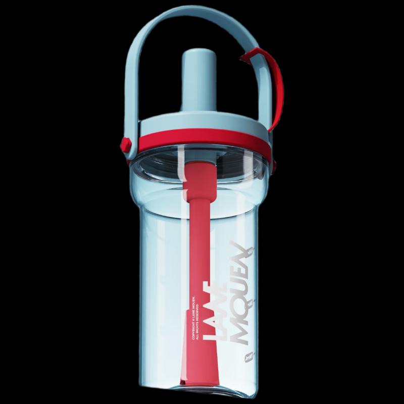 Lanmeng Portable Straw Water Bottle