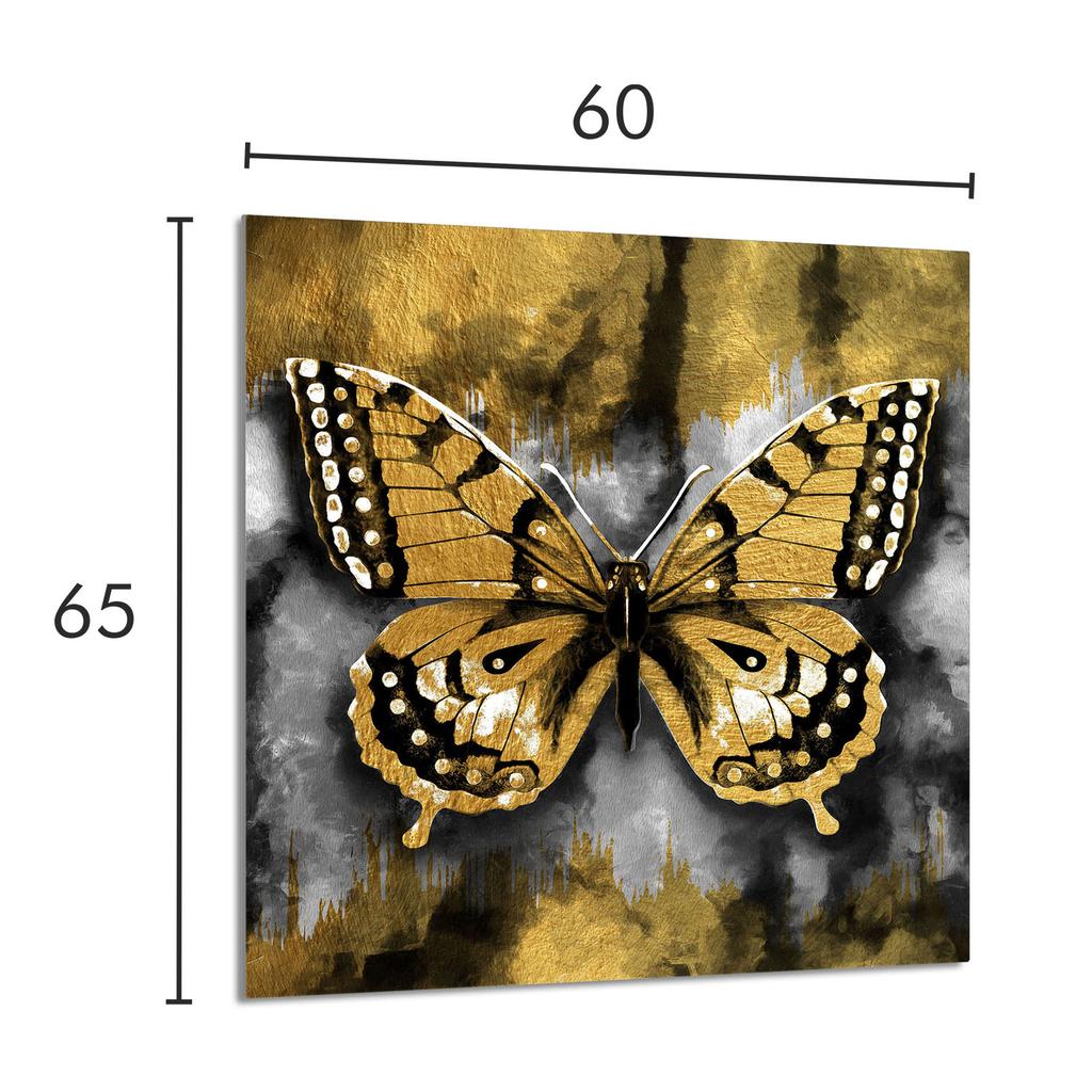 PANEL SZKLANY DO KUCHNI 60x65 Motyl