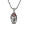Accessories Retro Personality Accessories Necklace, Stainless Steel Buddha Sakyamuni Buddha Statue Men's Pendant