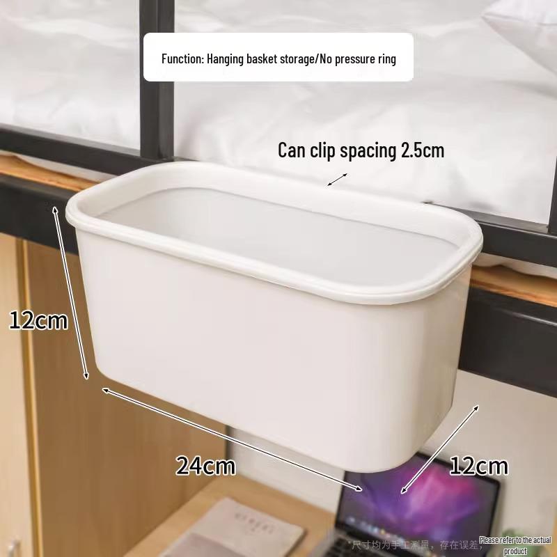 

New Arrival: Wall-Mounted Bedside Storage Basket for Dorm Room - Punch-Free Snack and Item Organizer