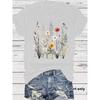 New Fashionable Short-sleeved Printed Pattern Summer T-shirt Top
