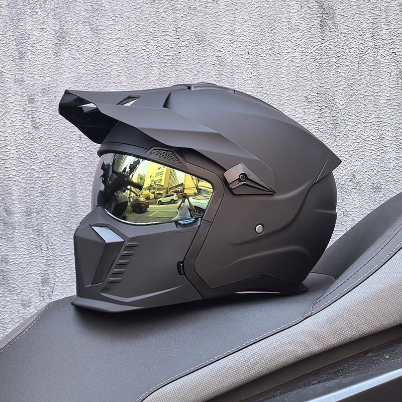 NEW ORZ-GB3 High-quality Retro Motorcycle Helmet Modular Multifunctional Combination Full Helmet Approved Personalized Warrior