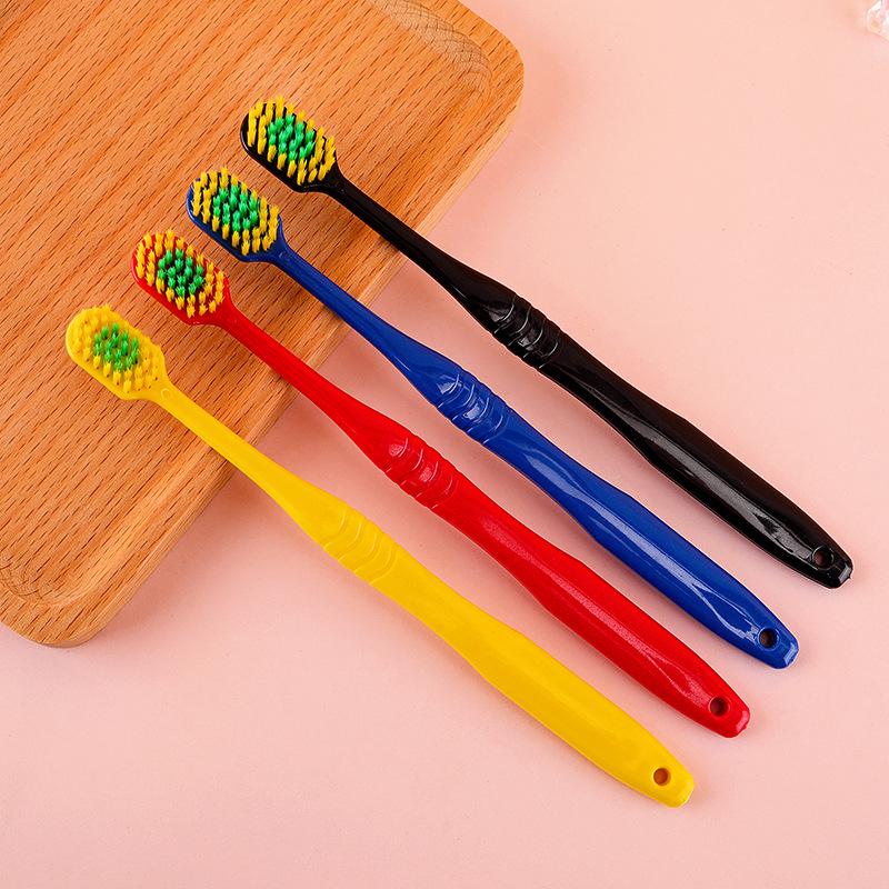 Brosse à dents japonaise à tête large et poils souples pour gencives sensibles - Idéale pour les adultes, les étudiants et les familles