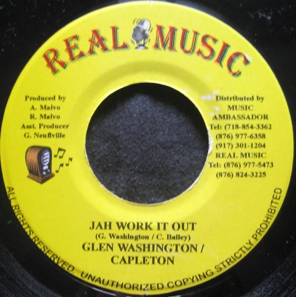 

7inch Record GLEN WASHINGTON & CAPLETON - Jah Work It Out NONE Real Music Jamaica Reggae, Ska & Dub Used