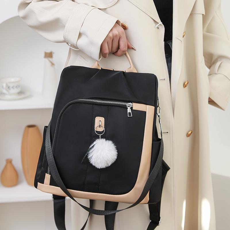 Simple Commuter Backpack Women's New Class Travel Anti-theft Backpack Large Capacity Casual Hand Carry Shoulder Bag