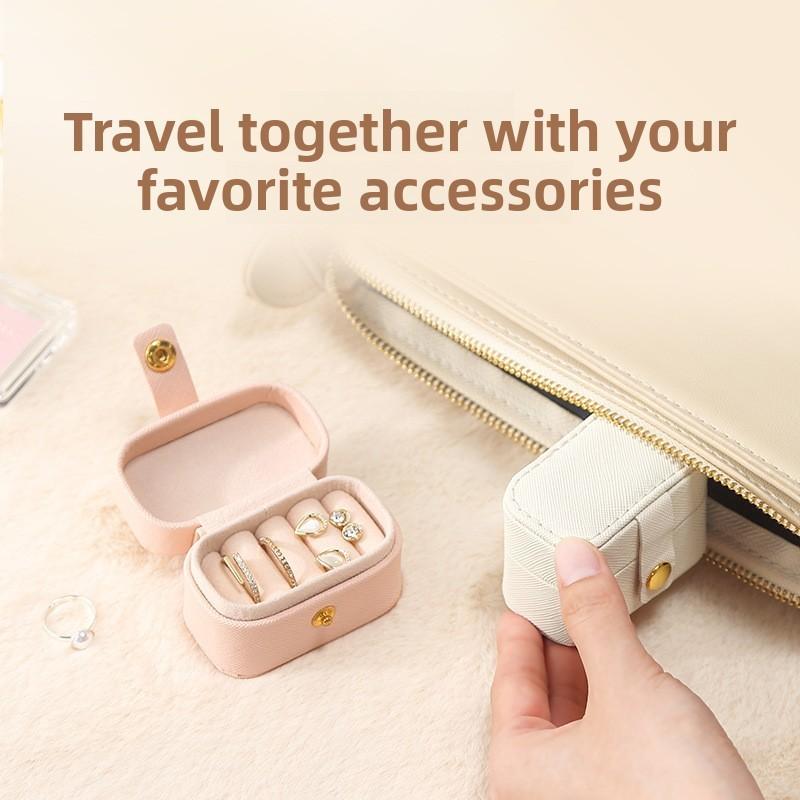 Jewelry Storage Box With Leather Material For Travel And Gift Giving