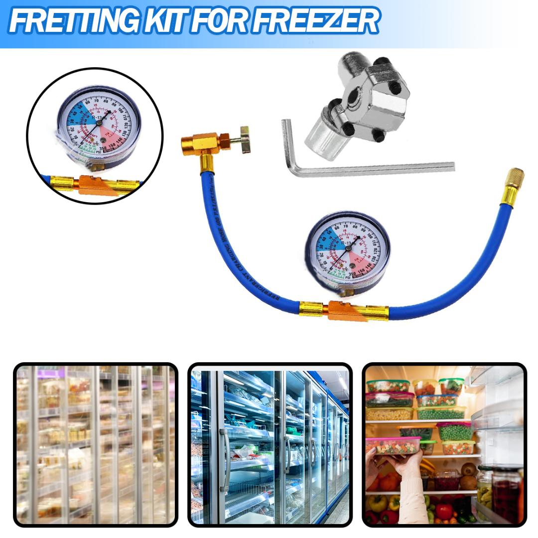 

PDTO Новый комплект клапанов для пирсинга BPV31 с манометром для домашнего холодильника