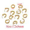 100pcs PVD Gold Plated Stainless Steel Open Jump Rings Connectors for DIY Jewelry Making Split Ring Jewelry Findings Accessoires