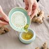 5Pcs/Set Ceramic Garlic Grater Plate with Pour Spout Ginger Cheese Manual Grinder with Raised