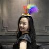 Sparkling Little Top Hat Hairband With Glittering Sequined For Girl Birthday Party Costume DressingUp Accessories
