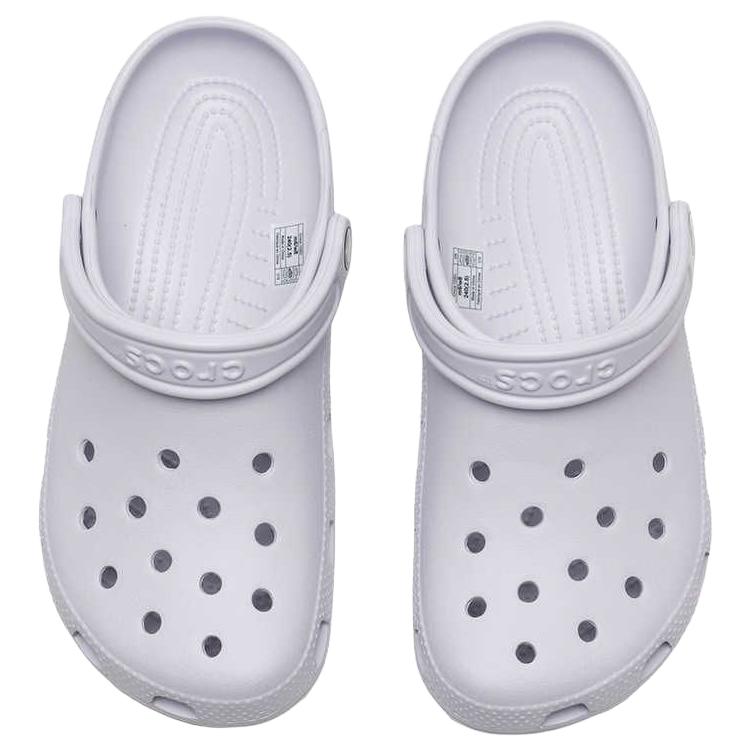 Crocs Fashionable and Comfortable Commuting Outdoor Simple Casual Hole Shoes for Men and Women Frost Purple