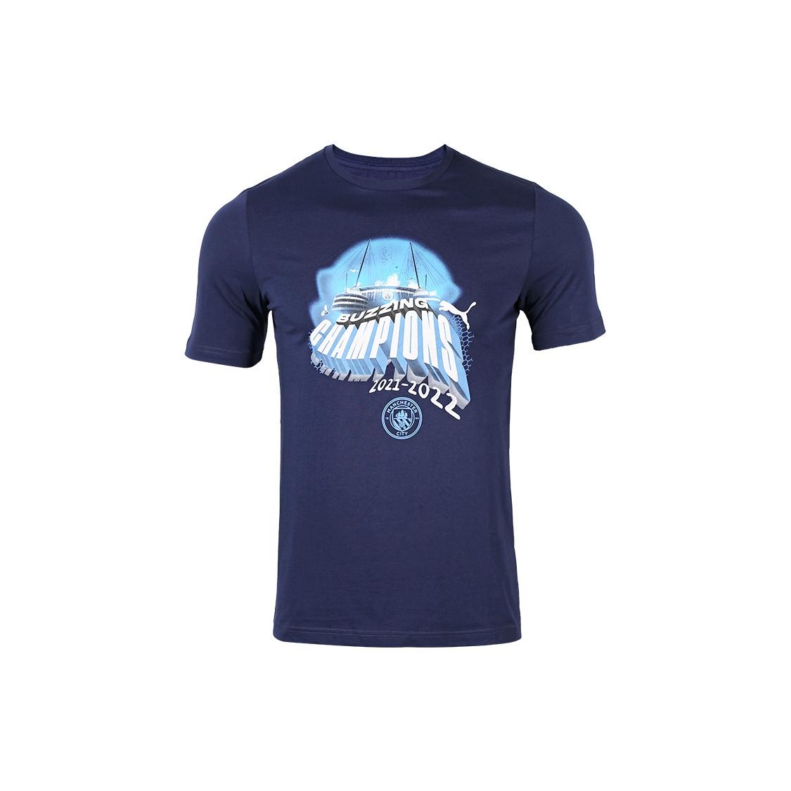 PUMA MCFC Winners T-Shirt Navy Men s 773778-01 L