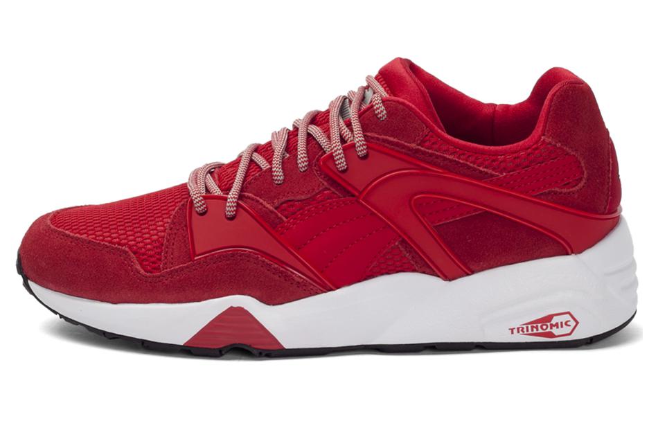 PUMA Trinomic Blaze Comfortable Cushioning, Wear Resistant Low top Casual Shoes Unisex Red White 362510-04 39